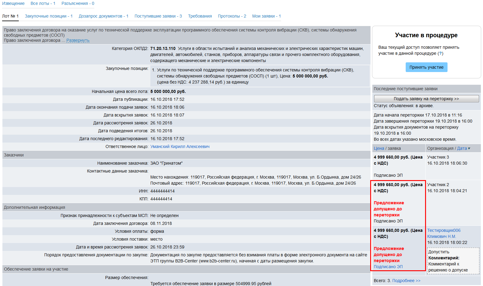 Образец письма переторжки